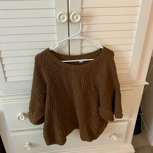 Cozy Brown Knit Sweater